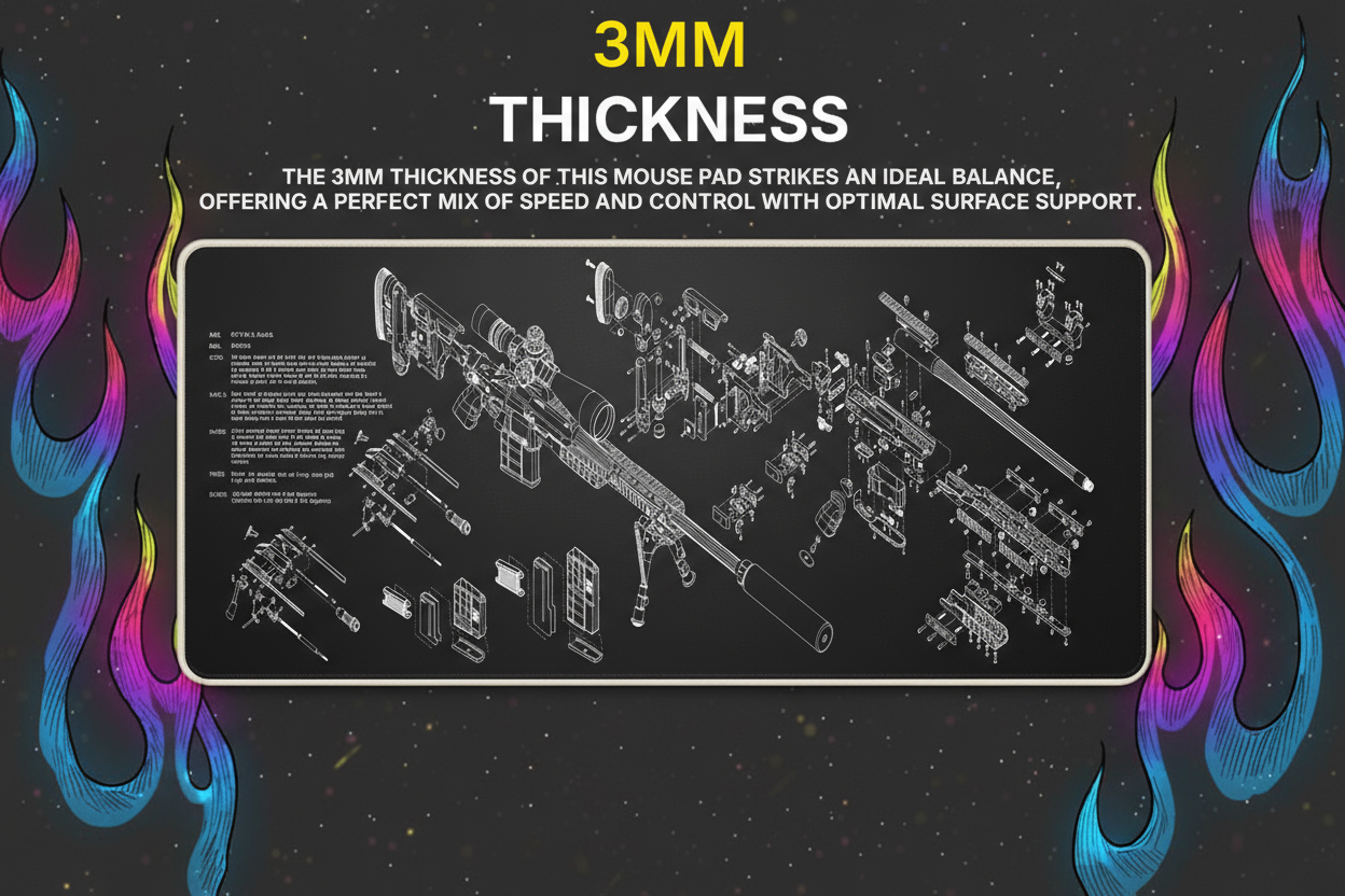 Black and White Guns Gaming Mouse Pad Large Non-slip Rubber Base Seamed Edge 900x400 PC Tablet Mat Mousepad Gamer Office Carpet