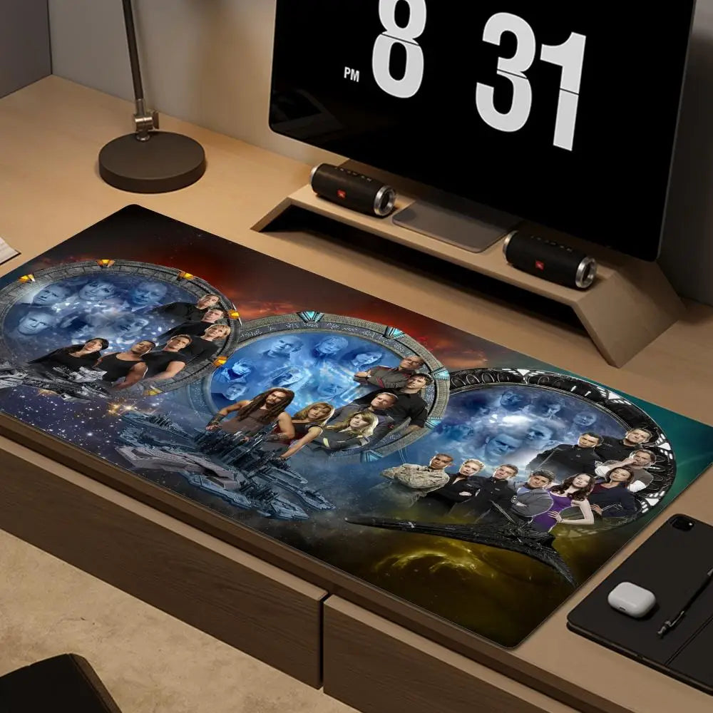 900x400mm Stargate Mouse Pad Fashion Laptop XXL Computer Mouse Mat Gaming Mousepad HD Large XL Gamer Desk Keyboard Play Mat Cool