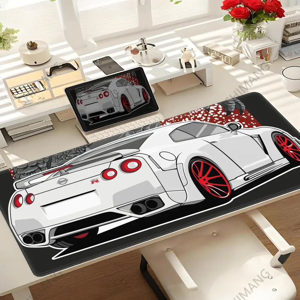 Racing GTR Sports Car Mousepad Cartoon Lockedge Large Gaming Mouse Pad Computer Gamer Keyboard Mouse Mat Desk For PC Desk Pad