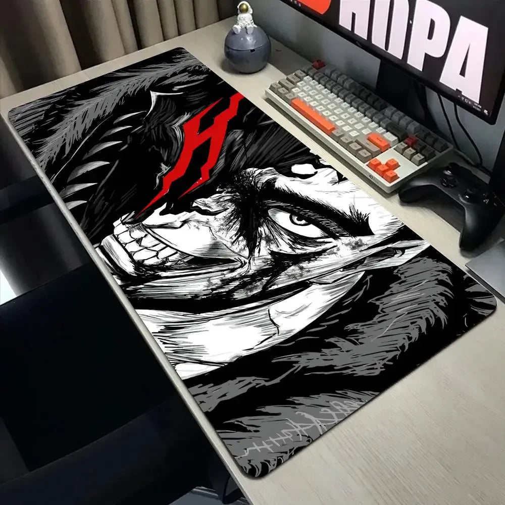 Laptop Mouse Speed Computer Mat Accessories Padmouse Mouse Pad Keyboard in berserk Desk Guts Gamer Big Gaming Guts sword Berserk
