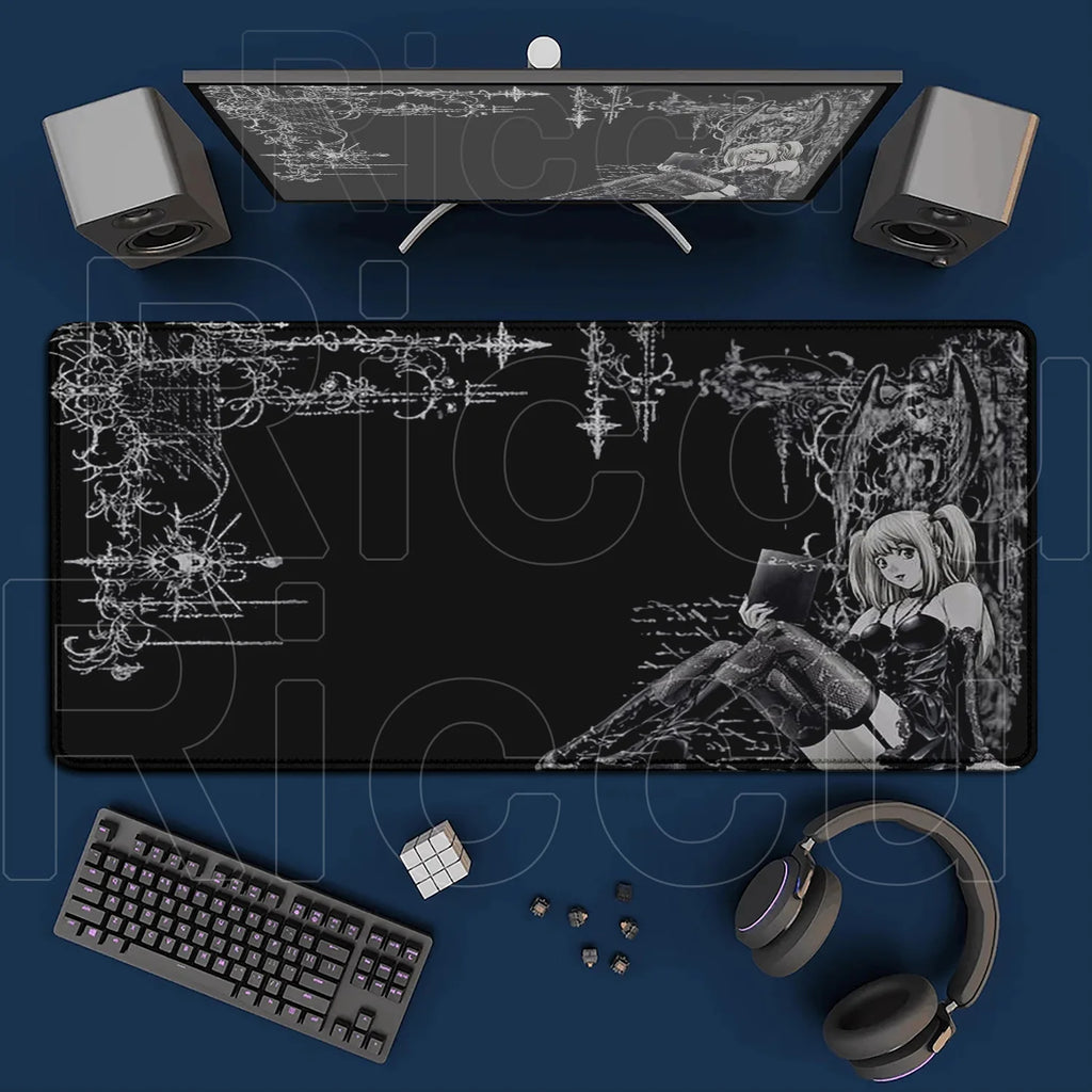 HD Printing New DEATH NOTE Mousepad Large Anime Mouse Pad XXL Oversized Gaming Keyboard Laptop Desk Mats PC Computer Accessories