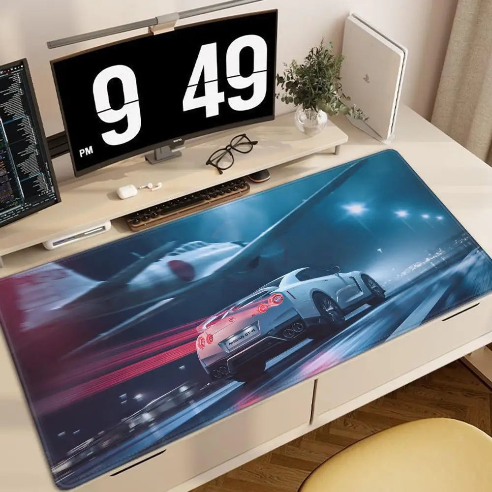 Racing GTR Sports Car Mousepad Cartoon Lockedge Large Gaming Mouse Pad Computer Gamer Keyboard Mouse Mat Desk For PC Desk Pad