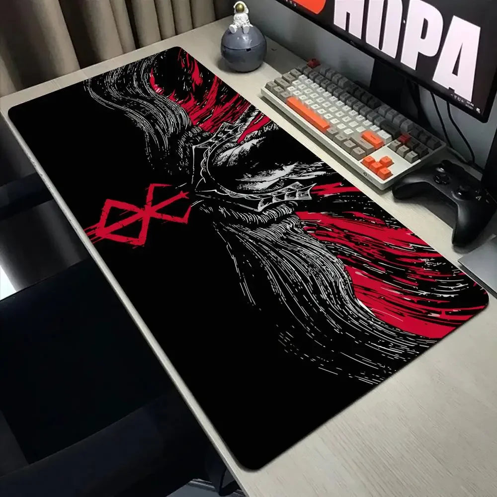 Laptop Mouse Speed Computer Mat Accessories Padmouse Mouse Pad Keyboard in berserk Desk Guts Gamer Big Gaming Guts sword Berserk