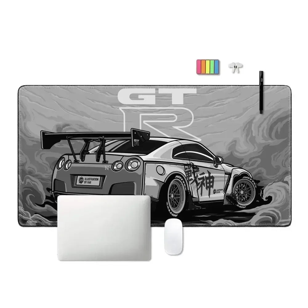 ftvae New Arrivals Sports Car Mouse Pad XXL Gaming Accessories Office Gamer Keyboard Desk Mat Non-Slip Laptop Large Anime GTR Mo