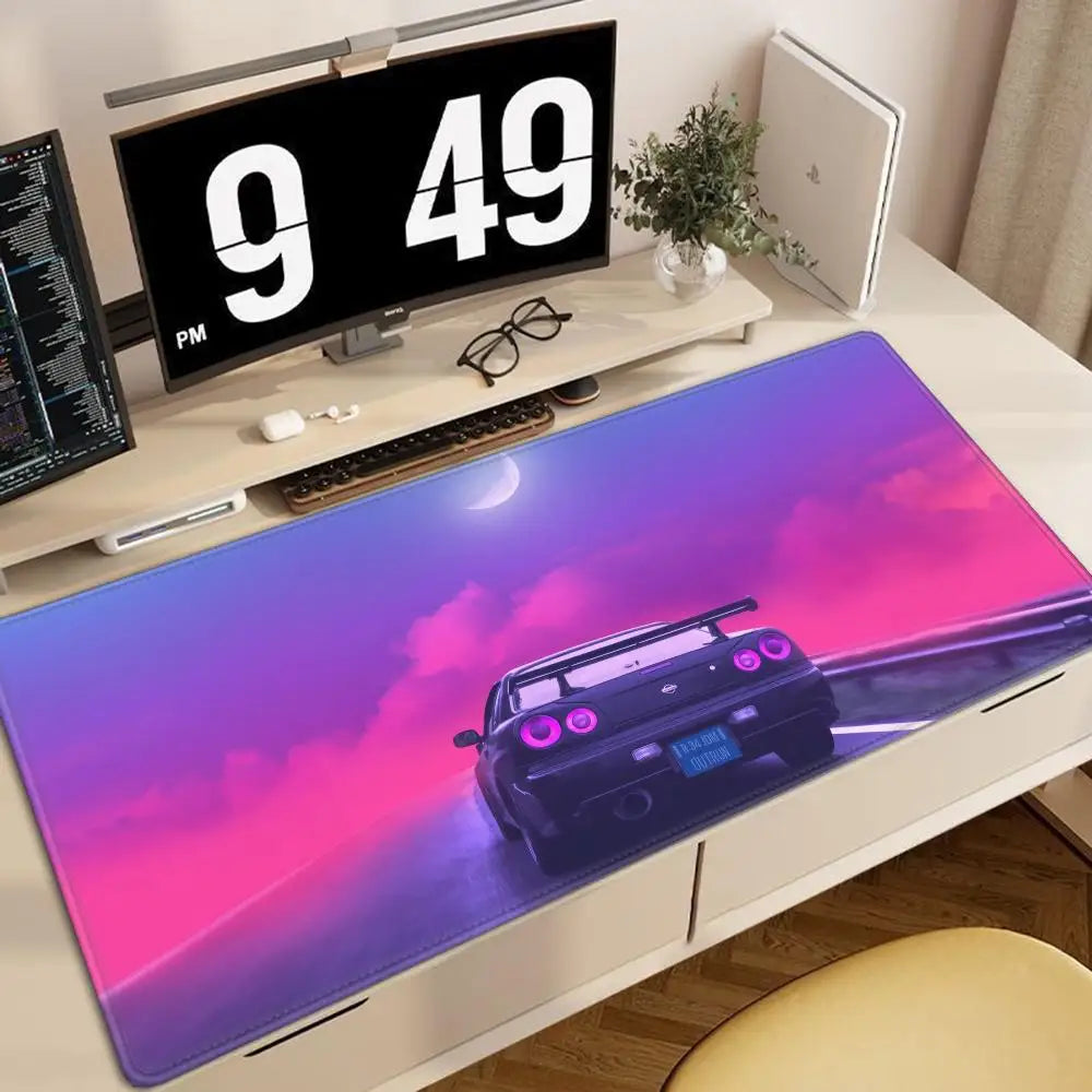 Racing GTR Sports Car Mousepad Cartoon Lockedge Large Gaming Mouse Pad Computer Gamer Keyboard Mouse Mat Desk For PC Desk Pad