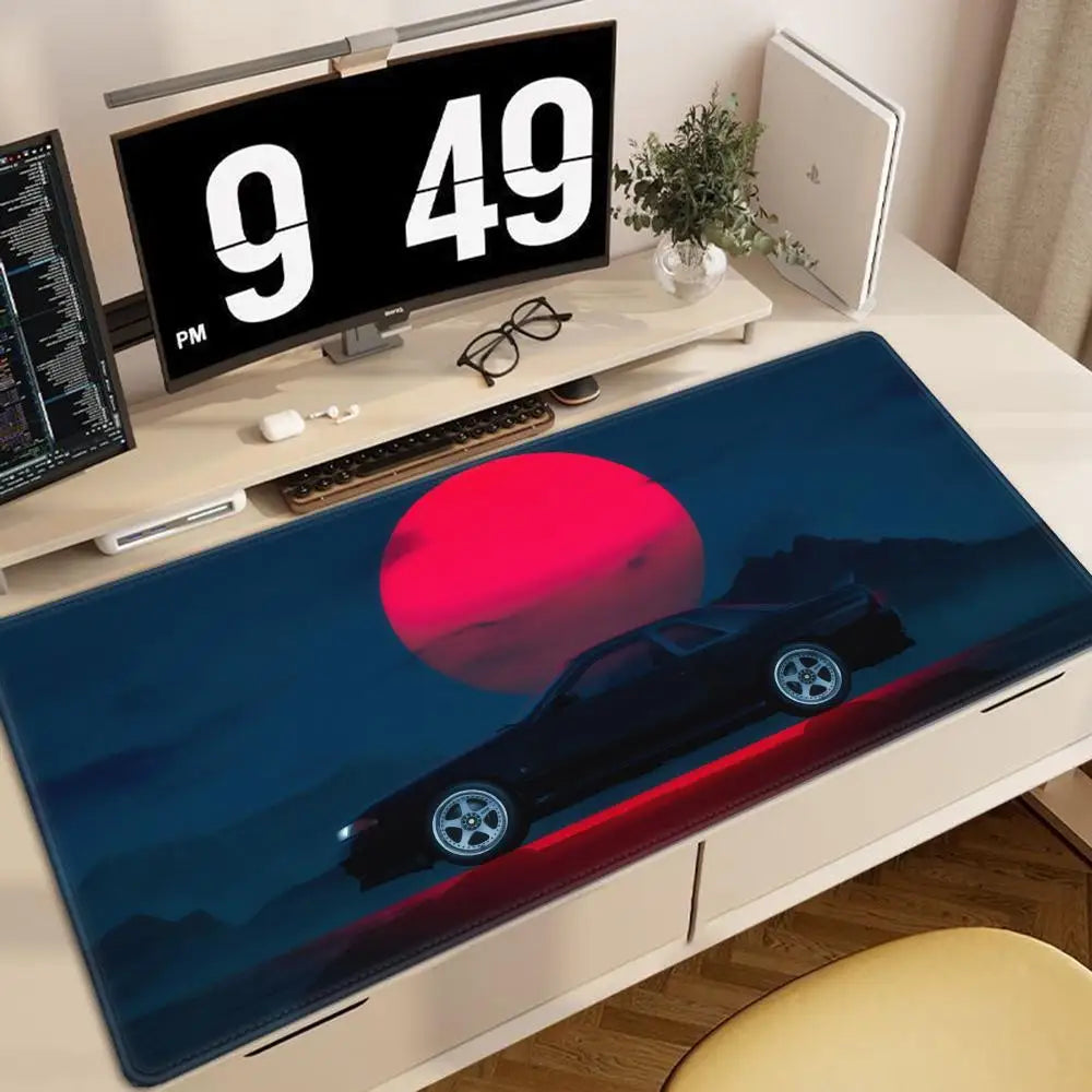 Racing GTR Sports Car Mousepad Cartoon Lockedge Large Gaming Mouse Pad Computer Gamer Keyboard Mouse Mat Desk For PC Desk Pad