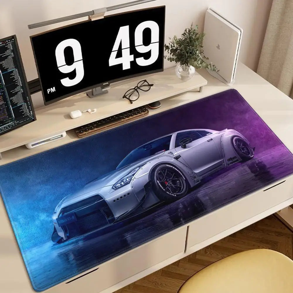 Racing GTR Sports Car Mousepad Cartoon Lockedge Large Gaming Mouse Pad Computer Gamer Keyboard Mouse Mat Desk For PC Desk Pad