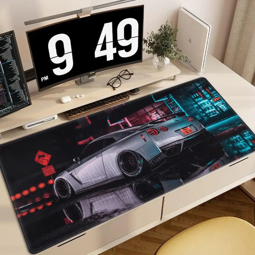 Racing GTR Sports Car Mousepad Cartoon Lockedge Large Gaming Mouse Pad Computer Gamer Keyboard Mouse Mat Desk For PC Desk Pad