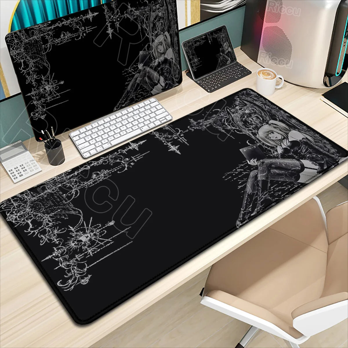 HD Printing New DEATH NOTE Mousepad Large Anime Mouse Pad XXL Oversized Gaming Keyboard Laptop Desk Mats PC Computer Accessories
