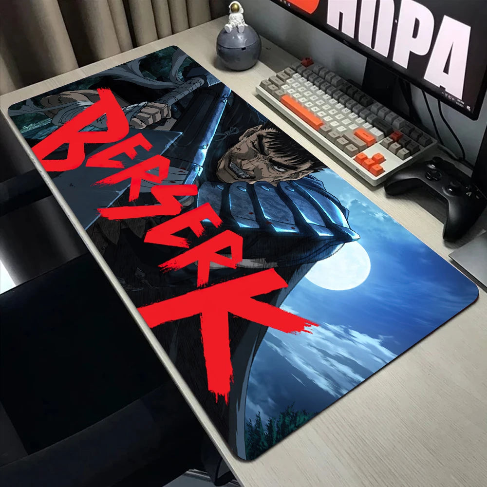 Laptop Mouse Speed Computer Mat Accessories Padmouse Mouse Pad Keyboard in berserk Desk Guts Gamer Big Gaming Guts sword Berserk