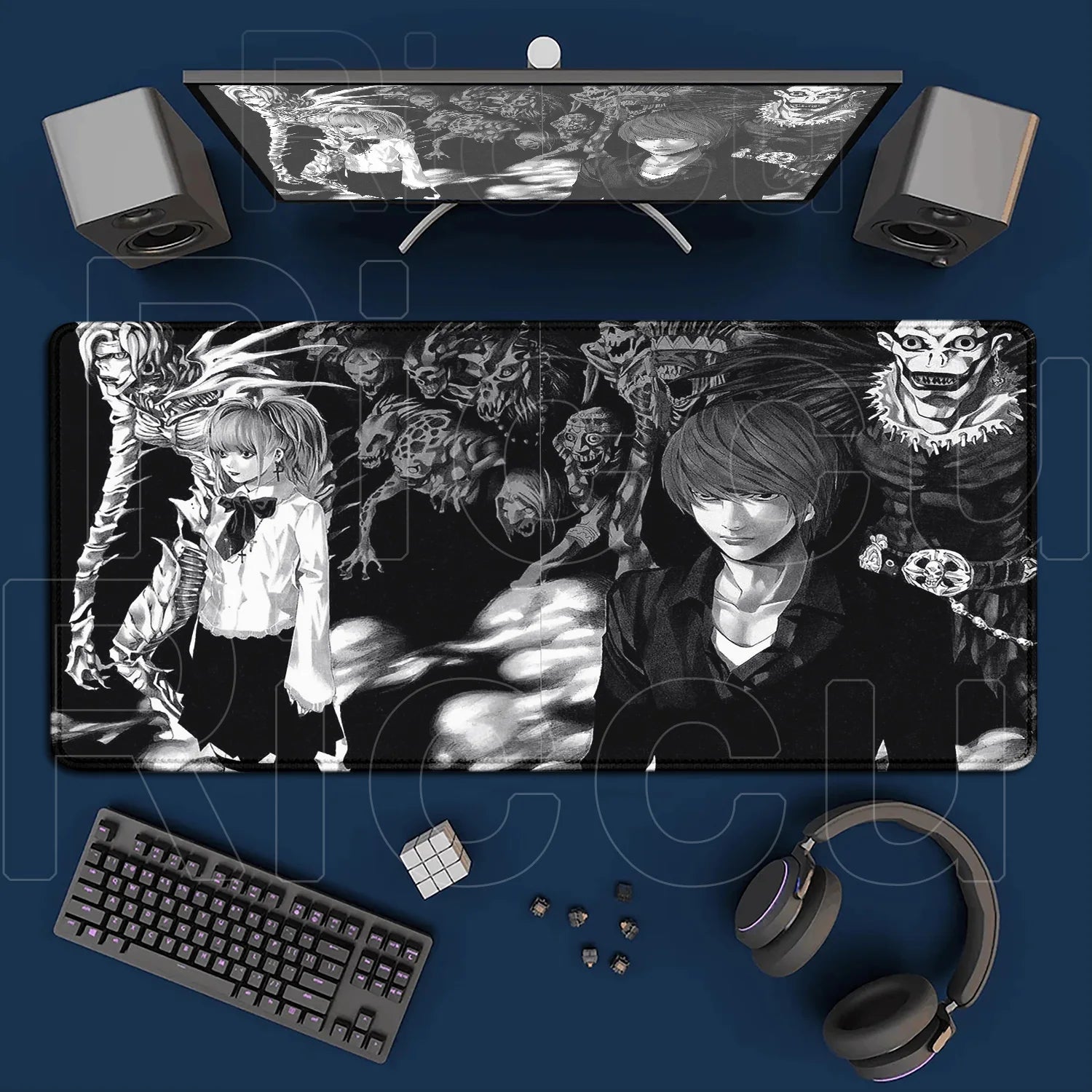 HD Printing New DEATH NOTE Mousepad Large Anime Mouse Pad XXL Oversized Gaming Keyboard Laptop Desk Mats PC Computer Accessories