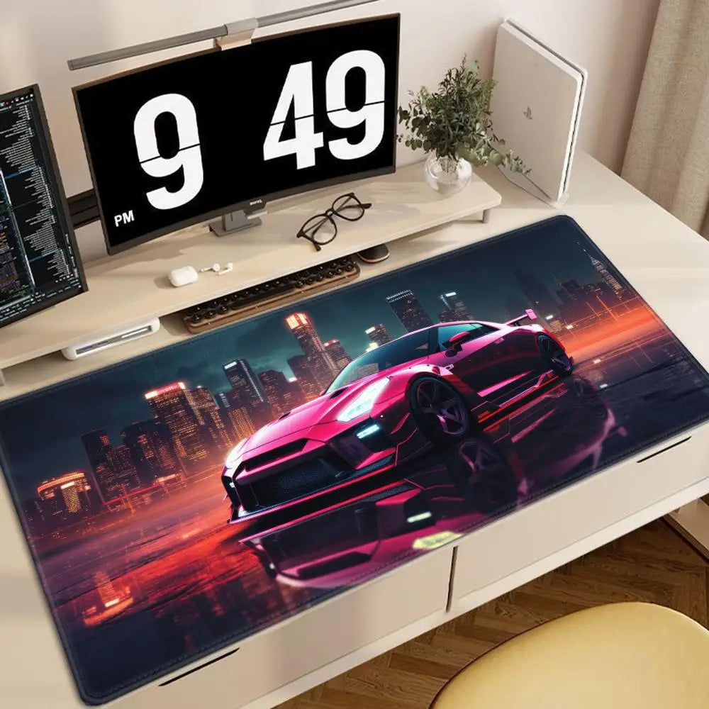 Racing GTR Sports Car Mousepad Cartoon Lockedge Large Gaming Mouse Pad Computer Gamer Keyboard Mouse Mat Desk For PC Desk Pad