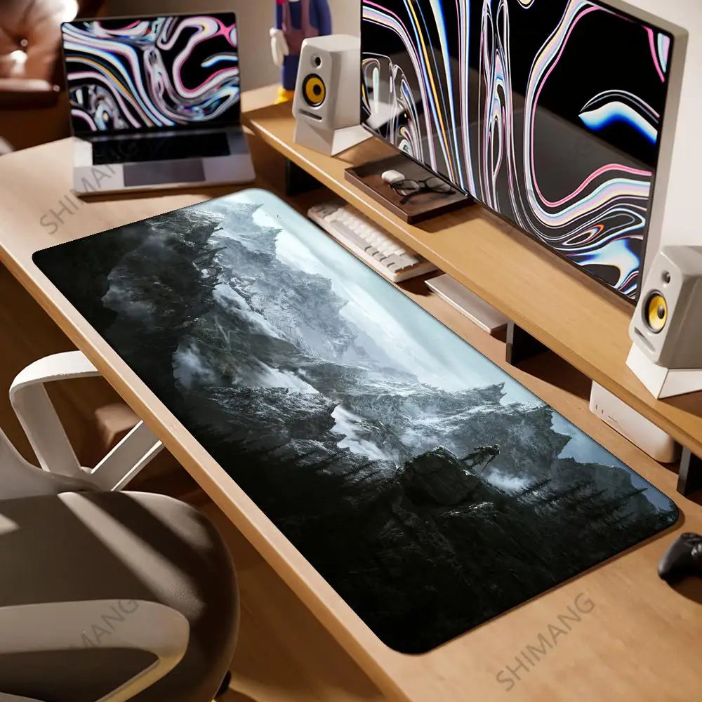 SKYRIM GAMEs Mouse Pad Xxl Large MousePad 900x400 Gaming Accessories Deskmat Desk Mat Game Mats Mause Office Pads
