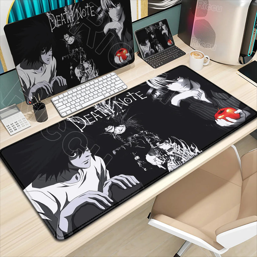 HD Printing New DEATH NOTE Mousepad Large Anime Mouse Pad XXL Oversized Gaming Keyboard Laptop Desk Mats PC Computer Accessories