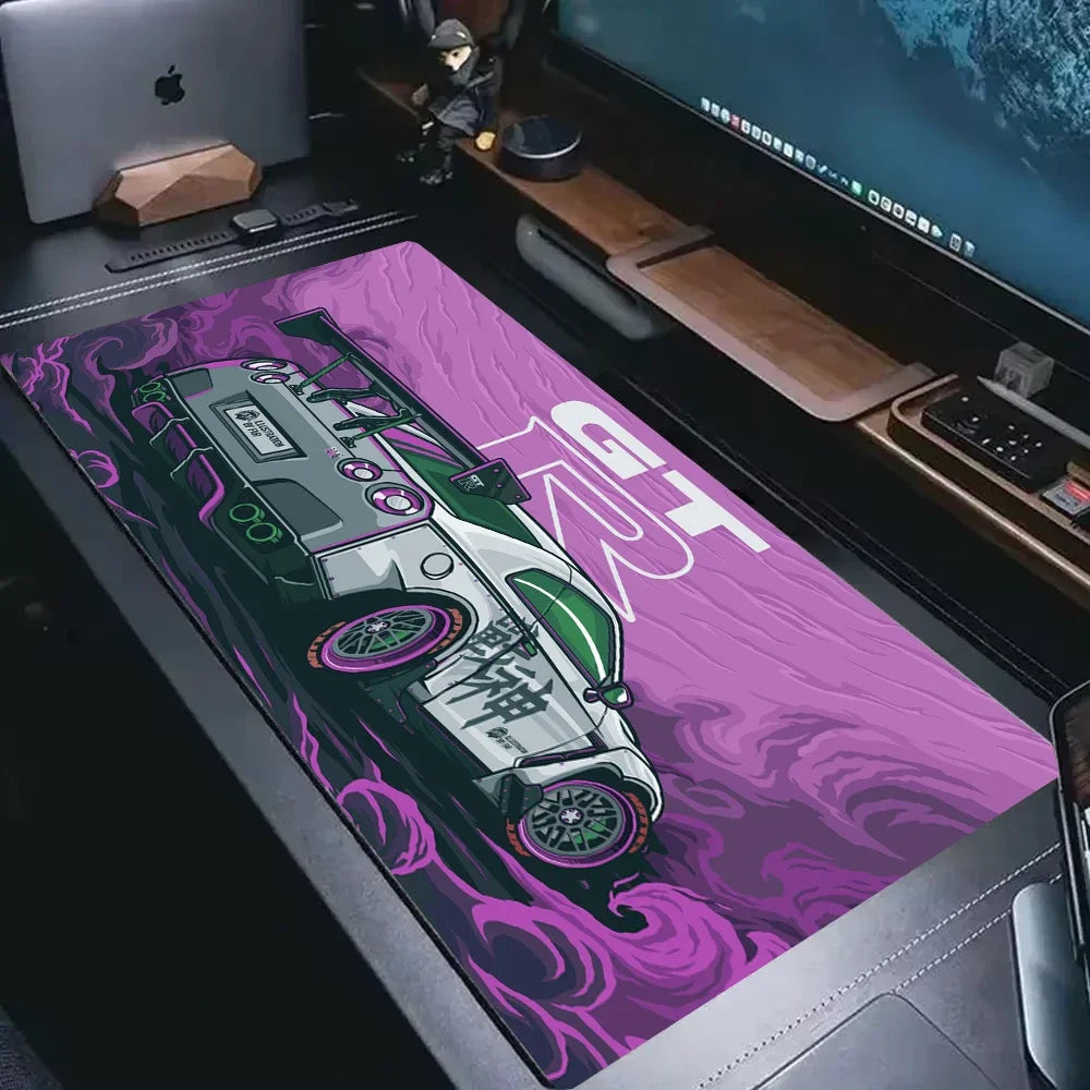 ftvae New Arrivals Sports Car Mouse Pad XXL Gaming Accessories Office Gamer Keyboard Desk Mat Non-Slip Laptop Large Anime GTR Mo