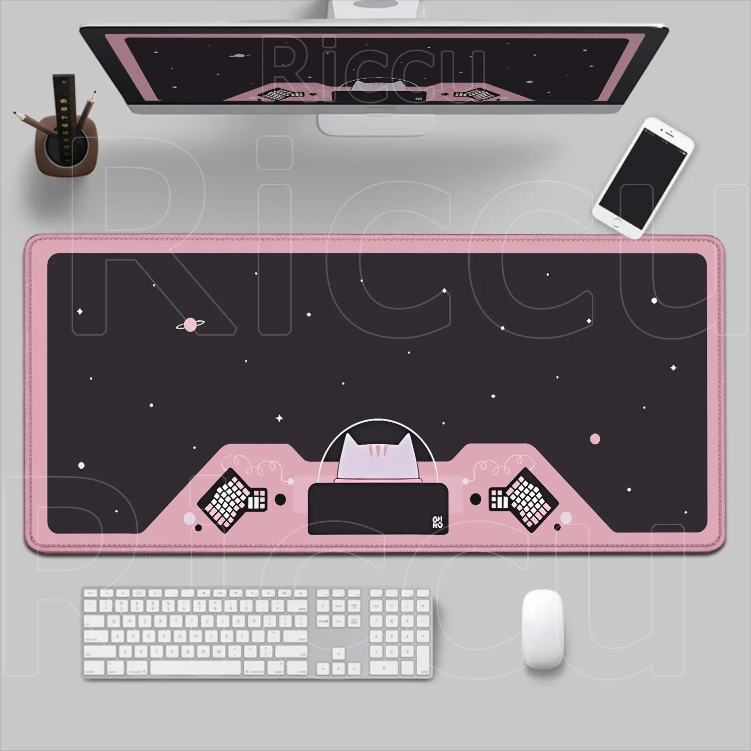New Original Mouse Pad Anime Cute Cat Mousepad 400x700mm Large Keyboard Mats Kawaii Desk Mat Company Desk Pad for Gift Mousepads