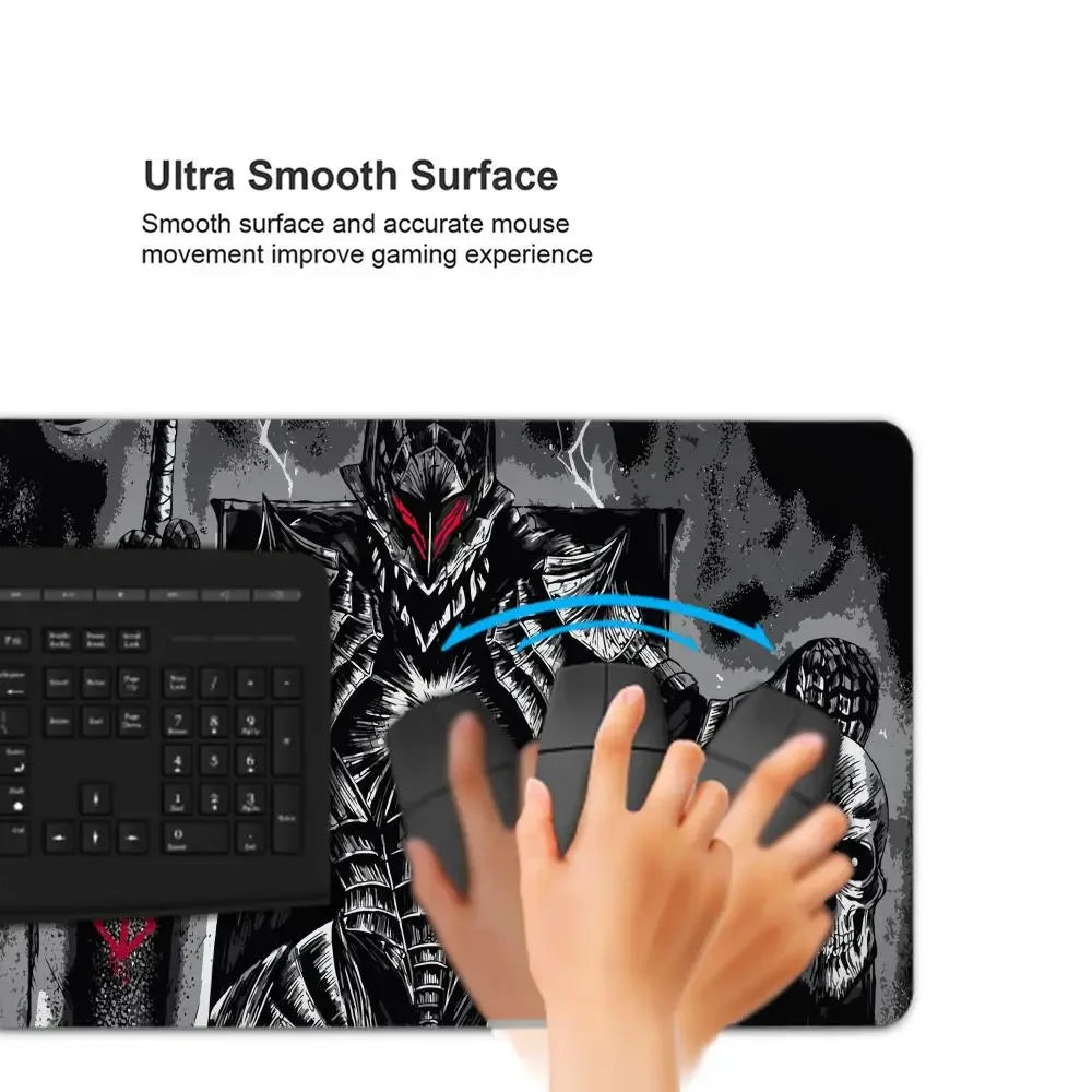 Laptop Mouse Speed Computer Mat Accessories Padmouse Mouse Pad Keyboard in berserk Desk Guts Gamer Big Gaming Guts sword Berserk