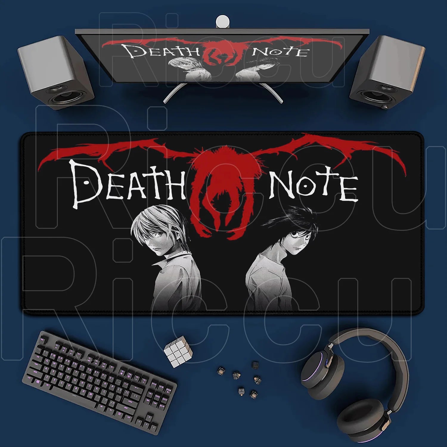 HD Printing New DEATH NOTE Mousepad Large Anime Mouse Pad XXL Oversized Gaming Keyboard Laptop Desk Mats PC Computer Accessories