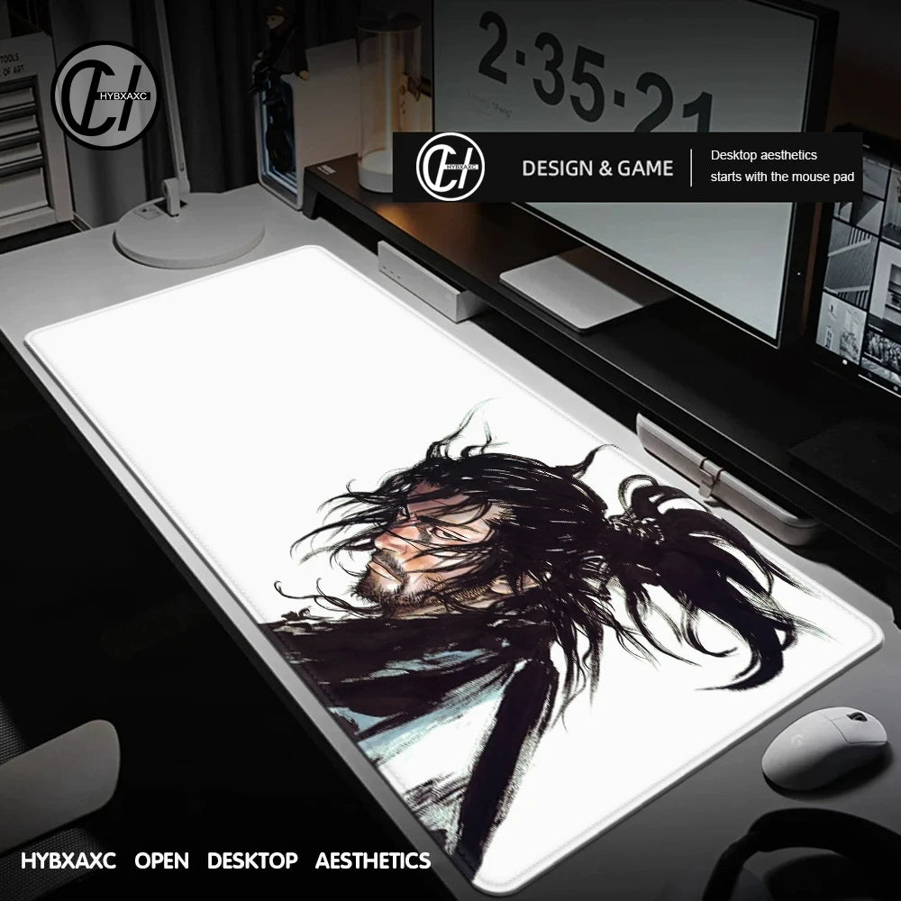Miyamoto Musashi Vagabond Manga Mousepad Large Gaming Compute Gamer PC Keyboard Mouse Mat