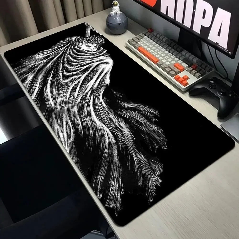 Laptop Mouse Speed Computer Mat Accessories Padmouse Mouse Pad Keyboard in berserk Desk Guts Gamer Big Gaming Guts sword Berserk
