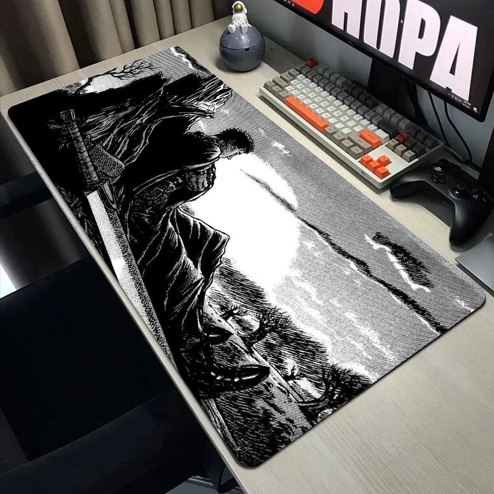 Laptop Mouse Speed Computer Mat Accessories Padmouse Mouse Pad Keyboard in berserk Desk Guts Gamer Big Gaming Guts sword Berserk