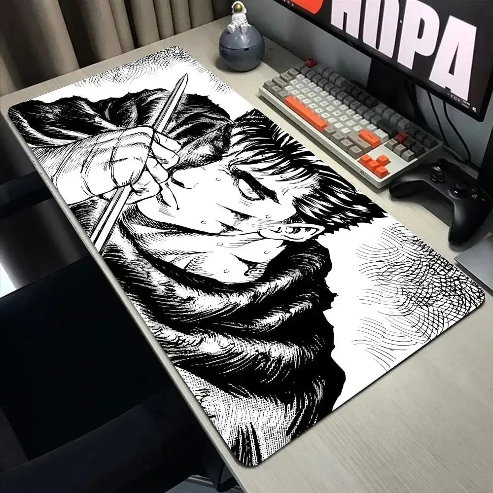 Laptop Mouse Speed Computer Mat Accessories Padmouse Mouse Pad Keyboard in berserk Desk Guts Gamer Big Gaming Guts sword Berserk
