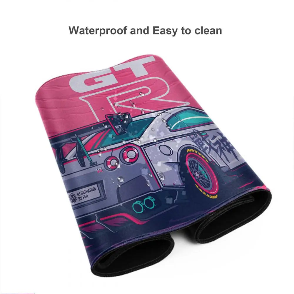 Racing GTR Sports Car Mousepad Cartoon Lockedge Large Gaming Mouse Pad Computer Gamer Keyboard Mouse Mat Desk For PC Desk Pad