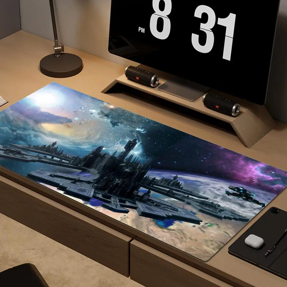 900x400mm Stargate Mouse Pad Fashion Laptop XXL Computer Mouse Mat Gaming Mousepad HD Large XL Gamer Desk Keyboard Play Mat Cool
