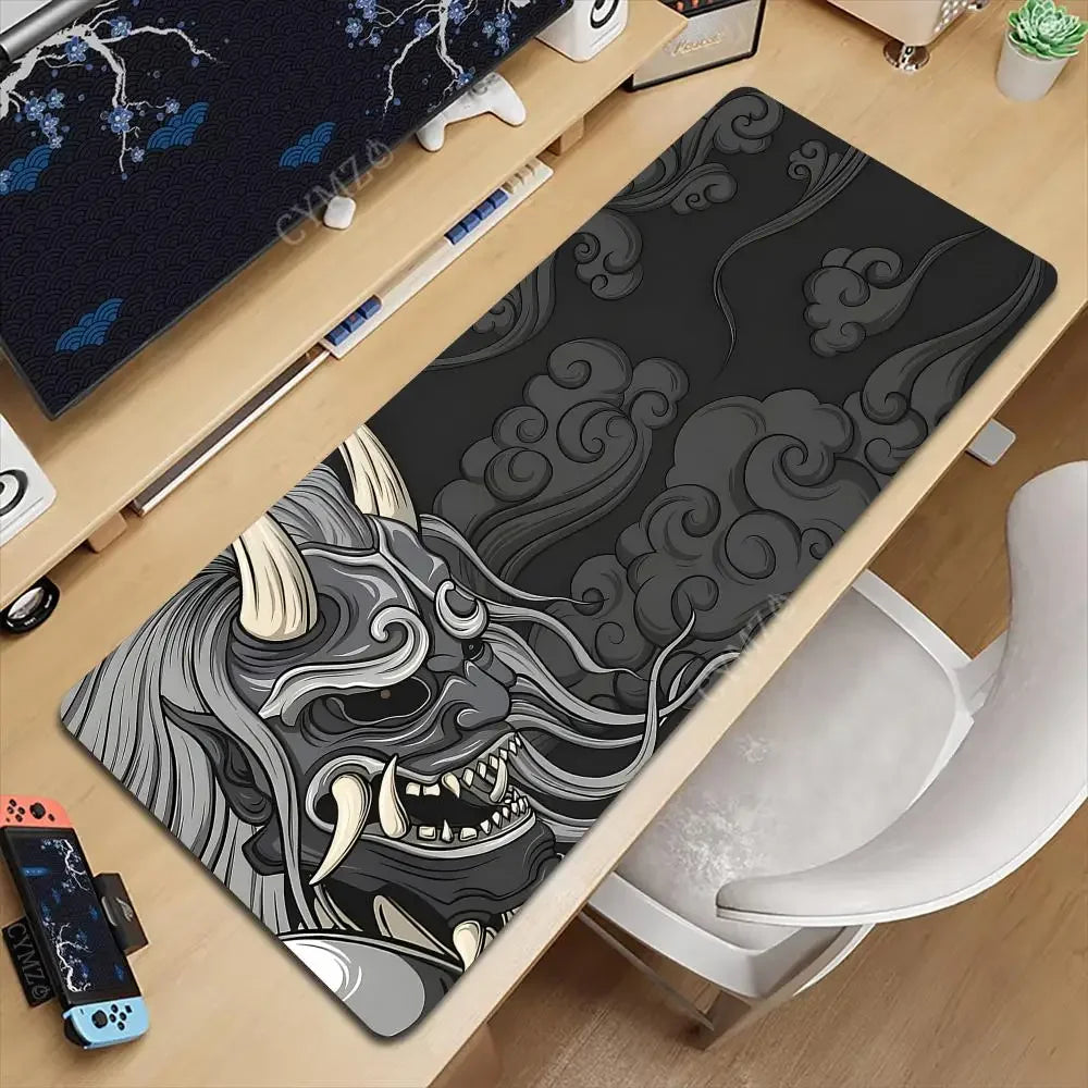 Japanese Ghost samurai gaming Mouse Pad Desk Mat rubber anti-slip Durable desk accessories Keyboard desktop pads maus pad rug