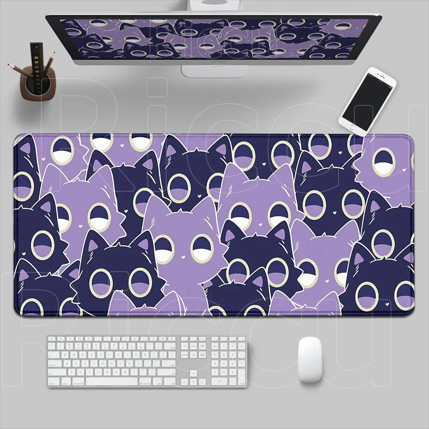 New Original Mouse Pad Anime Cute Cat Mousepad 400x700mm Large Keyboard Mats Kawaii Desk Mat Company Desk Pad for Gift Mousepads