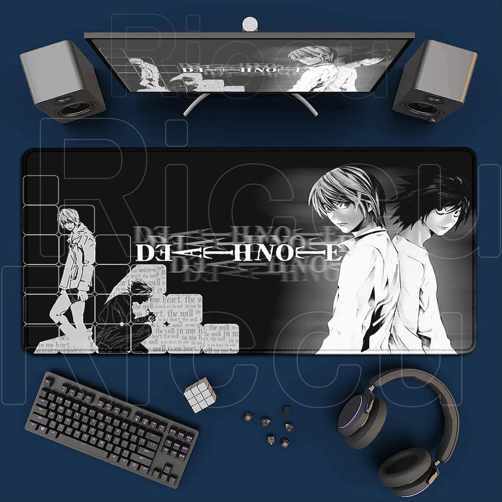HD Printing New DEATH NOTE Mousepad Large Anime Mouse Pad XXL Oversized Gaming Keyboard Laptop Desk Mats PC Computer Accessories