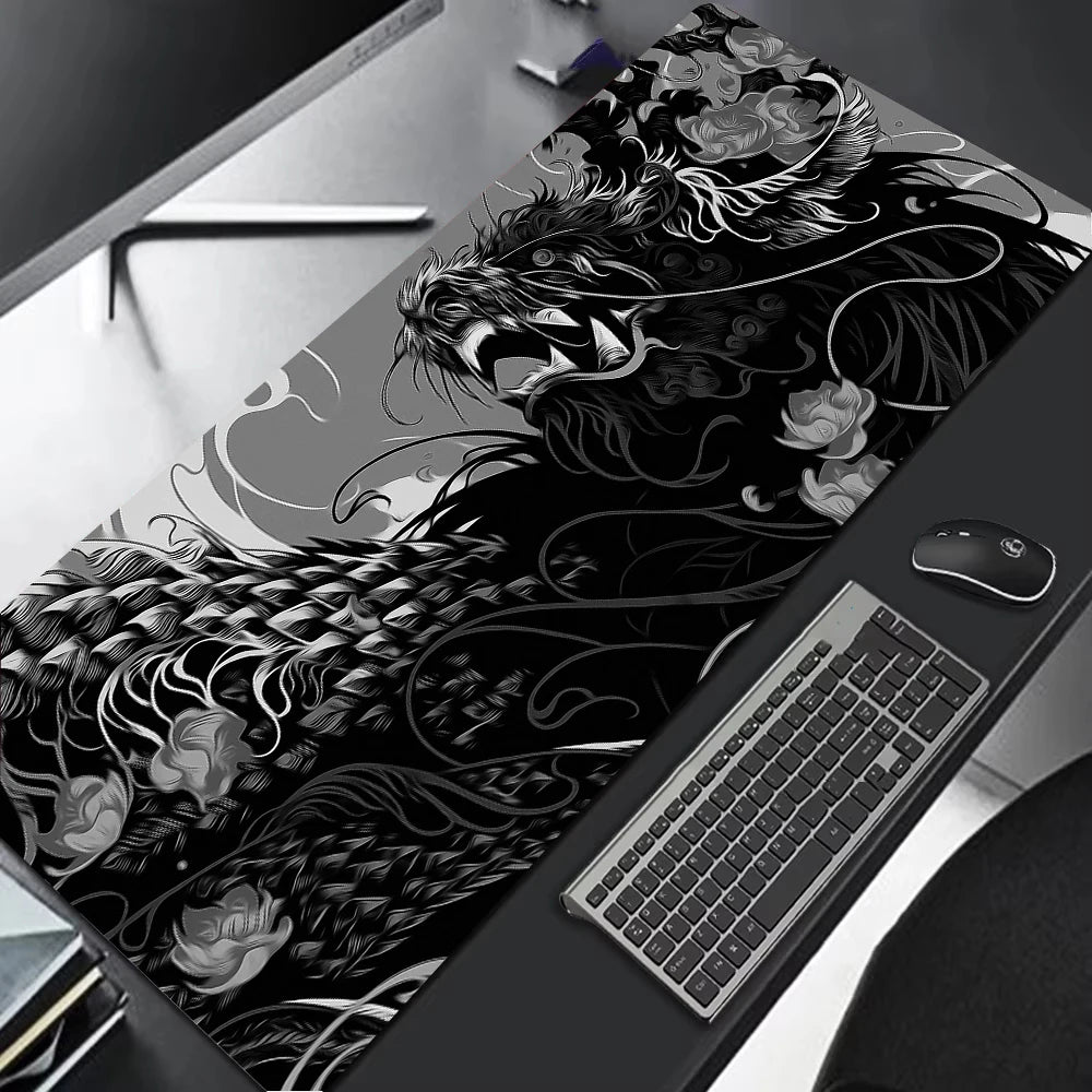 Japanese Dragon Large Gaming Mousepad XXL Keyboard Gamer 900x400 speed Mouse Pad on The Table Speed Desk Mat Anime
