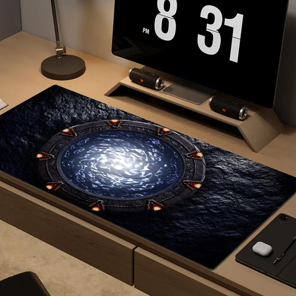 900x400mm Stargate Mouse Pad Fashion Laptop XXL Computer Mouse Mat Gaming Mousepad HD Large XL Gamer Desk Keyboard Play Mat Cool