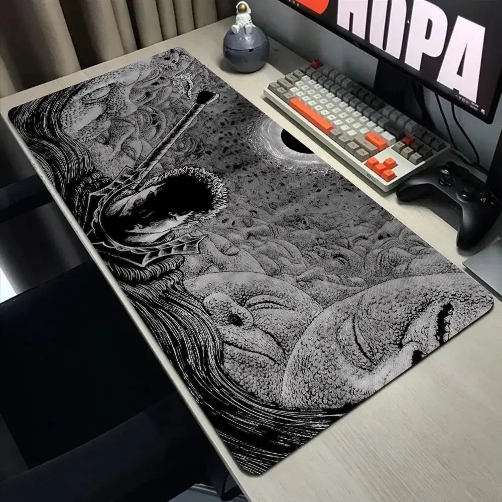 Laptop Mouse Speed Computer Mat Accessories Padmouse Mouse Pad Keyboard in berserk Desk Guts Gamer Big Gaming Guts sword Berserk