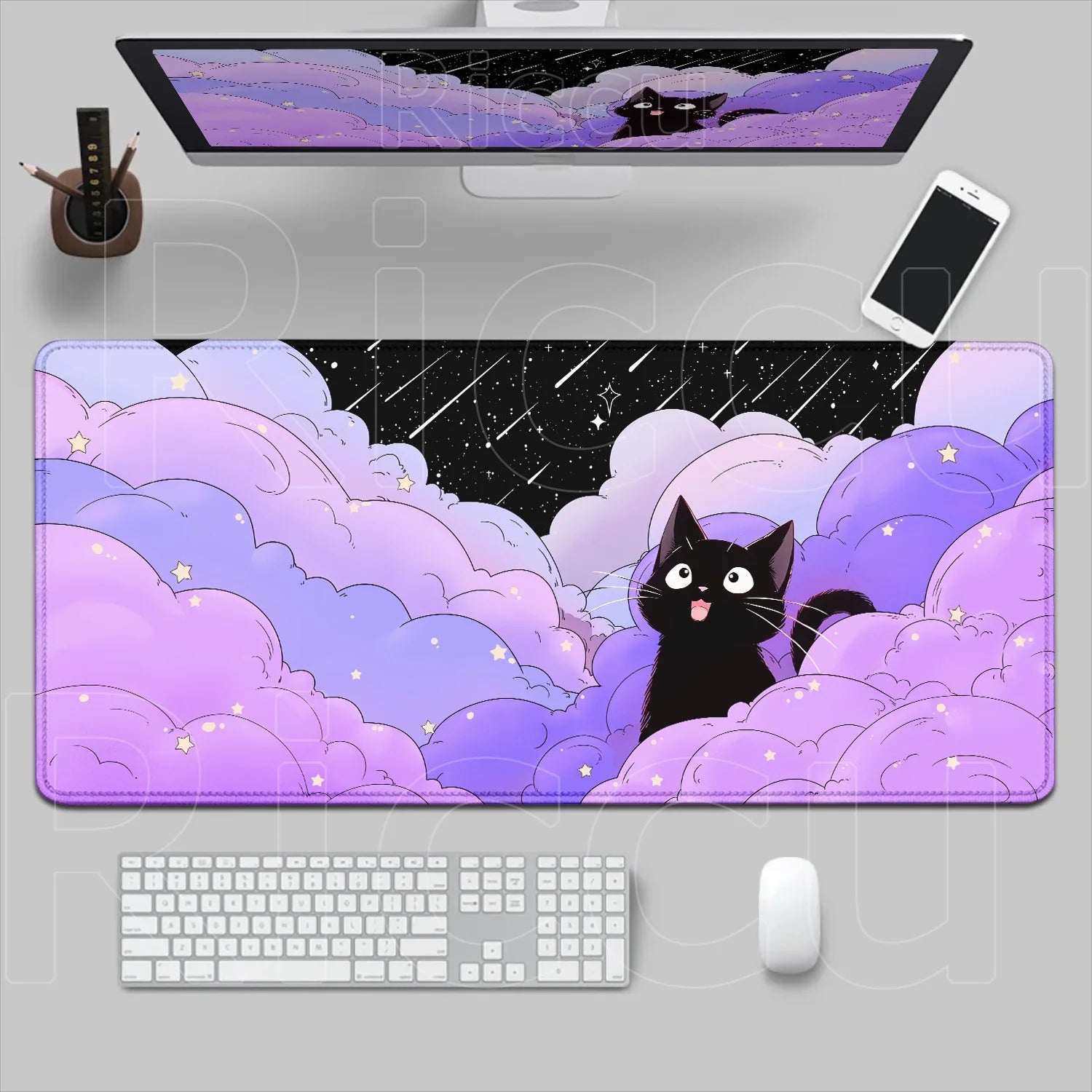 New Original Mouse Pad Anime Cute Cat Mousepad 400x700mm Large Keyboard Mats Kawaii Desk Mat Company Desk Pad for Gift Mousepads