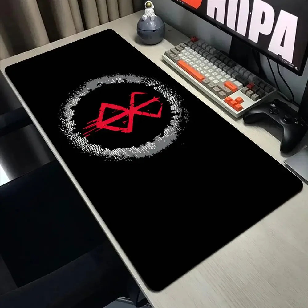 Laptop Mouse Speed Computer Mat Accessories Padmouse Mouse Pad Keyboard in berserk Desk Guts Gamer Big Gaming Guts sword Berserk