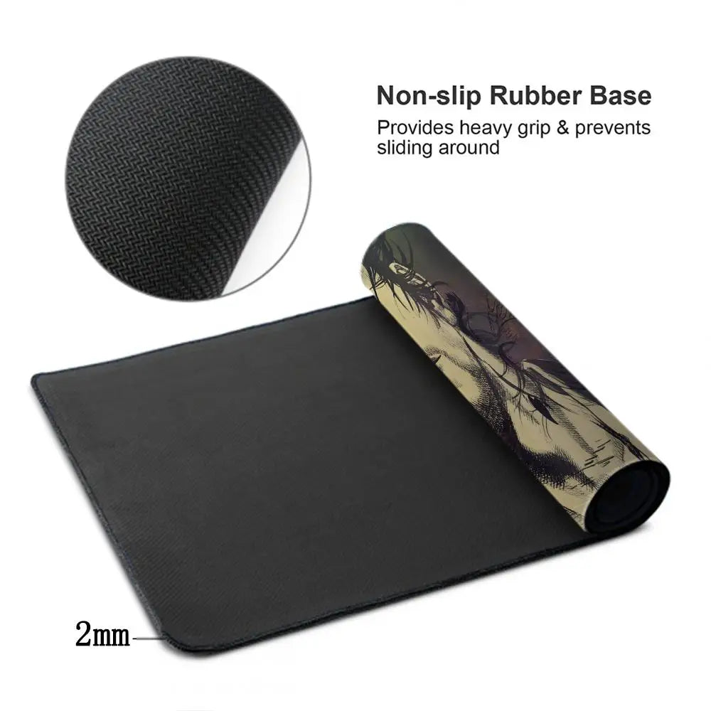 Miyamoto Musashi Vagabond Manga Mousepad Large Gaming Compute Gamer PC Keyboard Mouse Mat