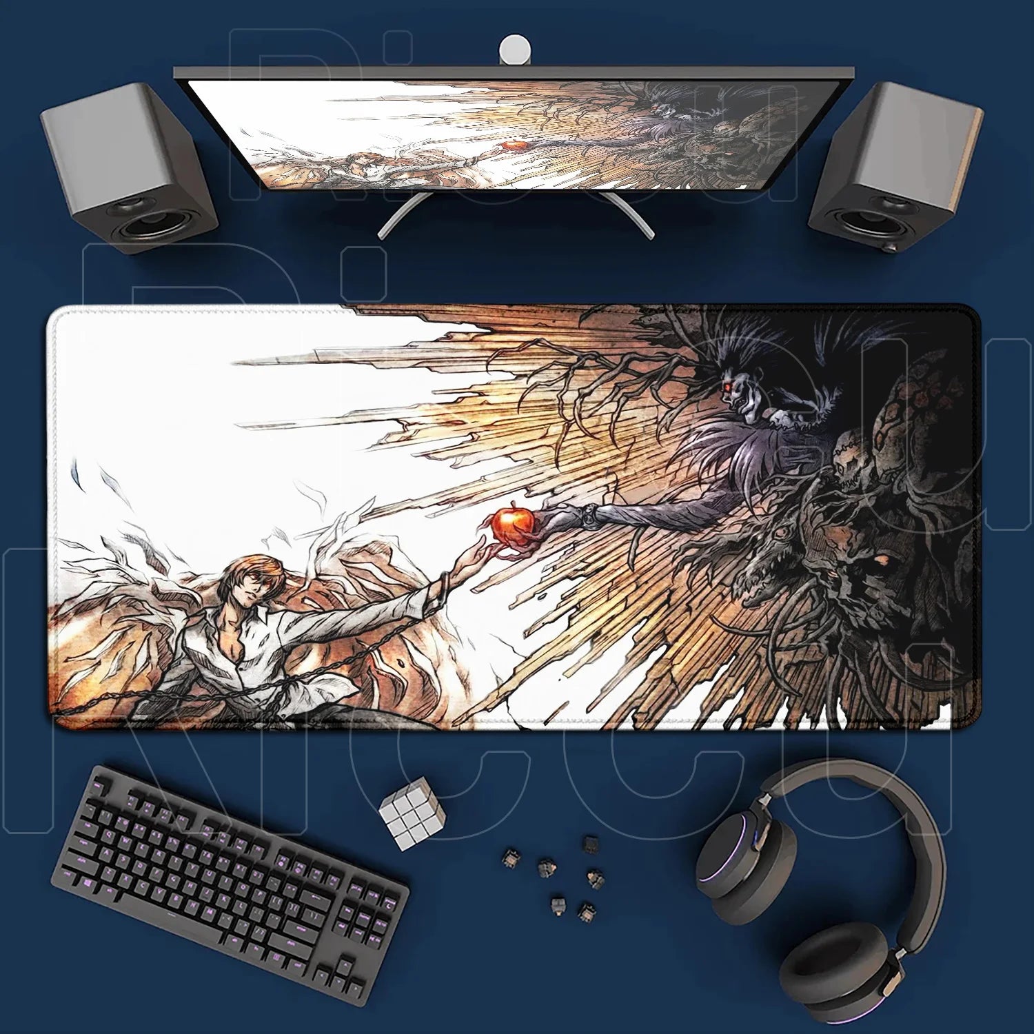 HD Printing New DEATH NOTE Mousepad Large Anime Mouse Pad XXL Oversized Gaming Keyboard Laptop Desk Mats PC Computer Accessories