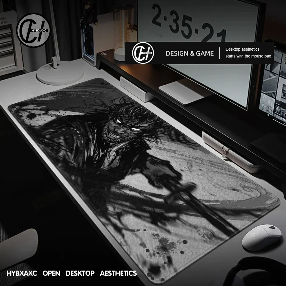 Miyamoto Musashi Vagabond Manga Mousepad Large Gaming Compute Gamer PC Keyboard Mouse Mat