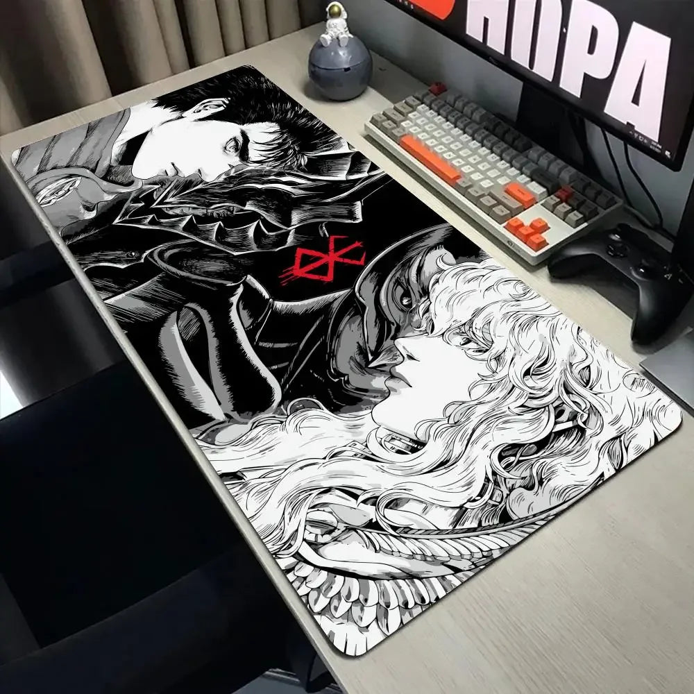Laptop Mouse Speed Computer Mat Accessories Padmouse Mouse Pad Keyboard in berserk Desk Guts Gamer Big Gaming Guts sword Berserk