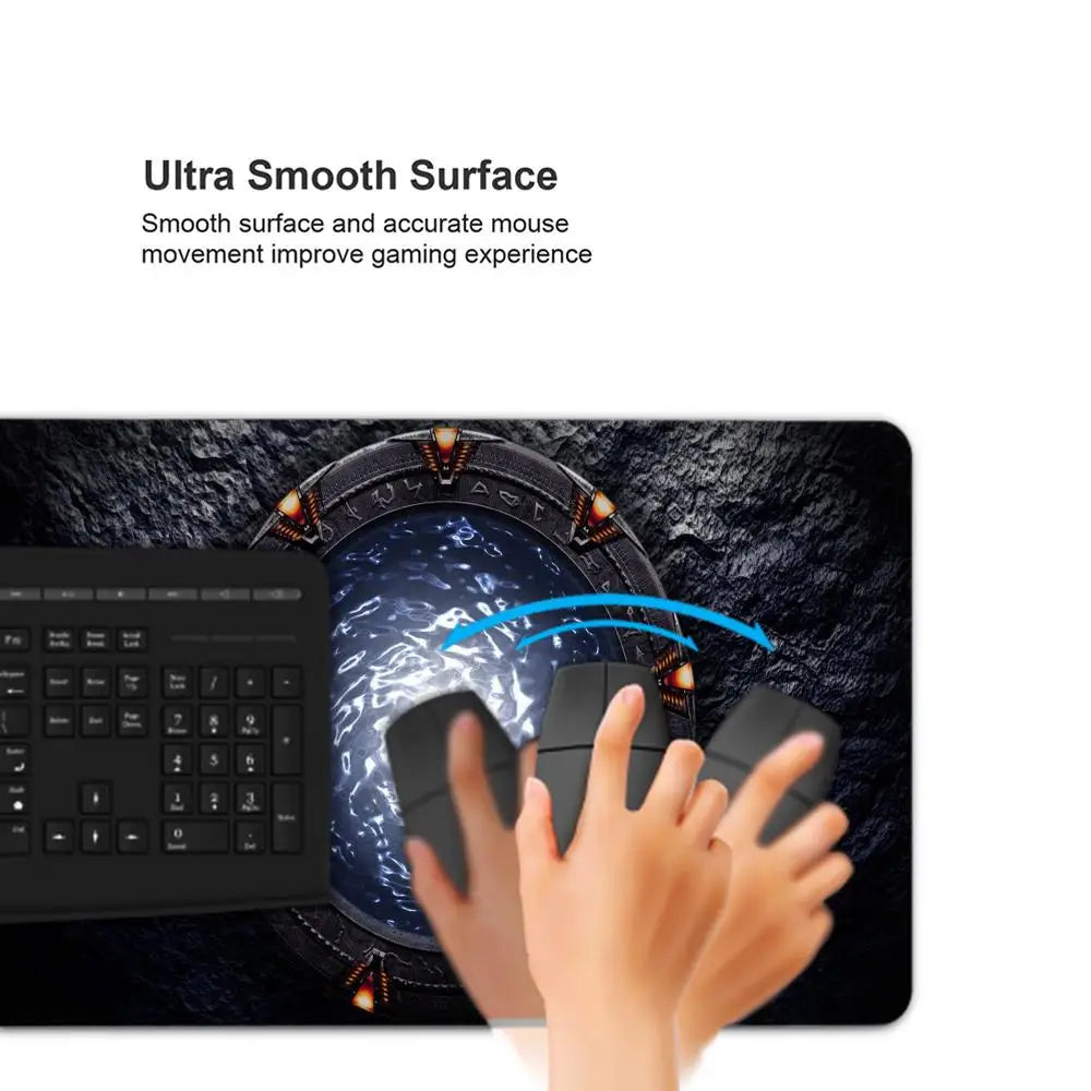 900x400mm Stargate Mouse Pad Fashion Laptop XXL Computer Mouse Mat Gaming Mousepad HD Large XL Gamer Desk Keyboard Play Mat Cool