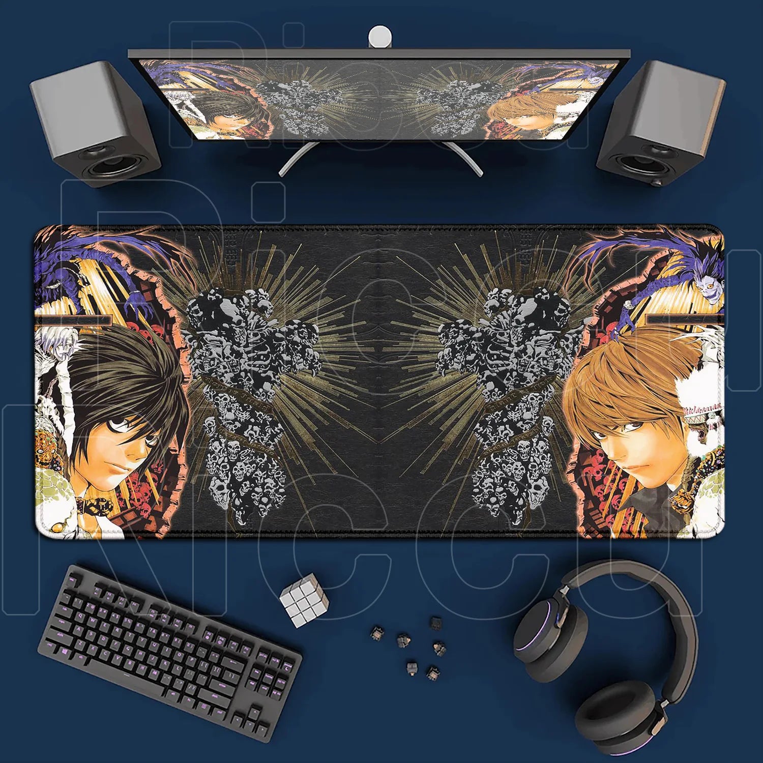 HD Printing New DEATH NOTE Mousepad Large Anime Mouse Pad XXL Oversized Gaming Keyboard Laptop Desk Mats PC Computer Accessories