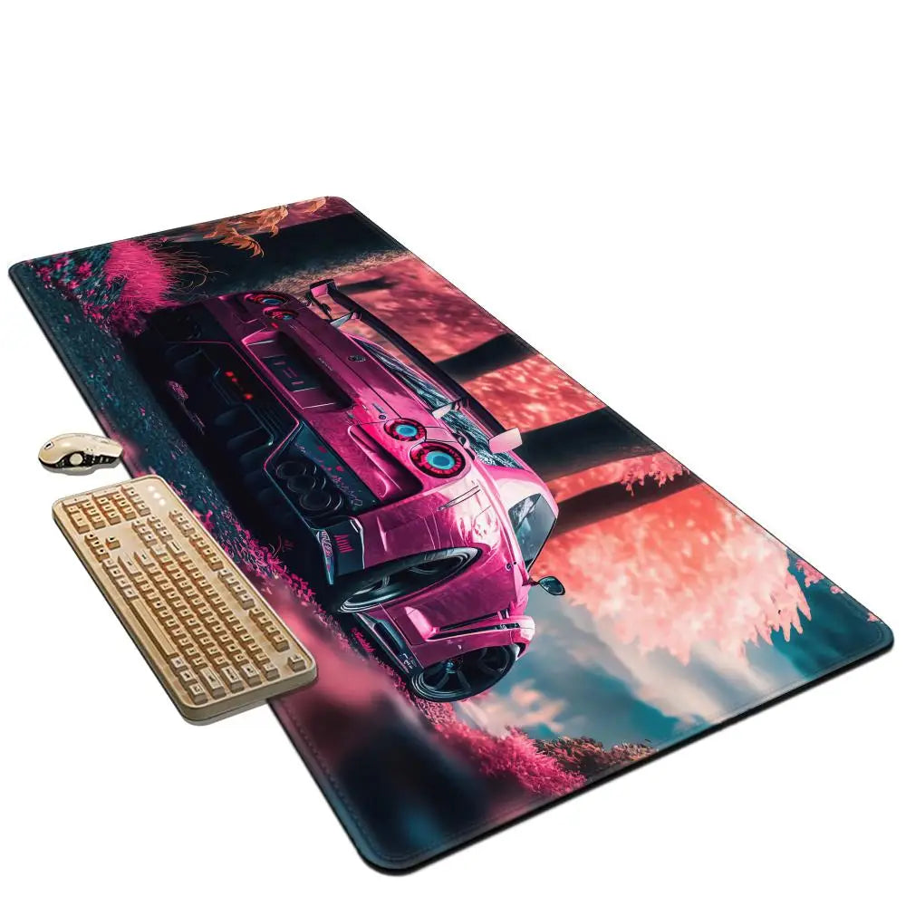 Racing GTR Sports Car Mousepad Cartoon Lockedge Large Gaming Mouse Pad Computer Gamer Keyboard Mouse Mat Desk For PC Desk Pad