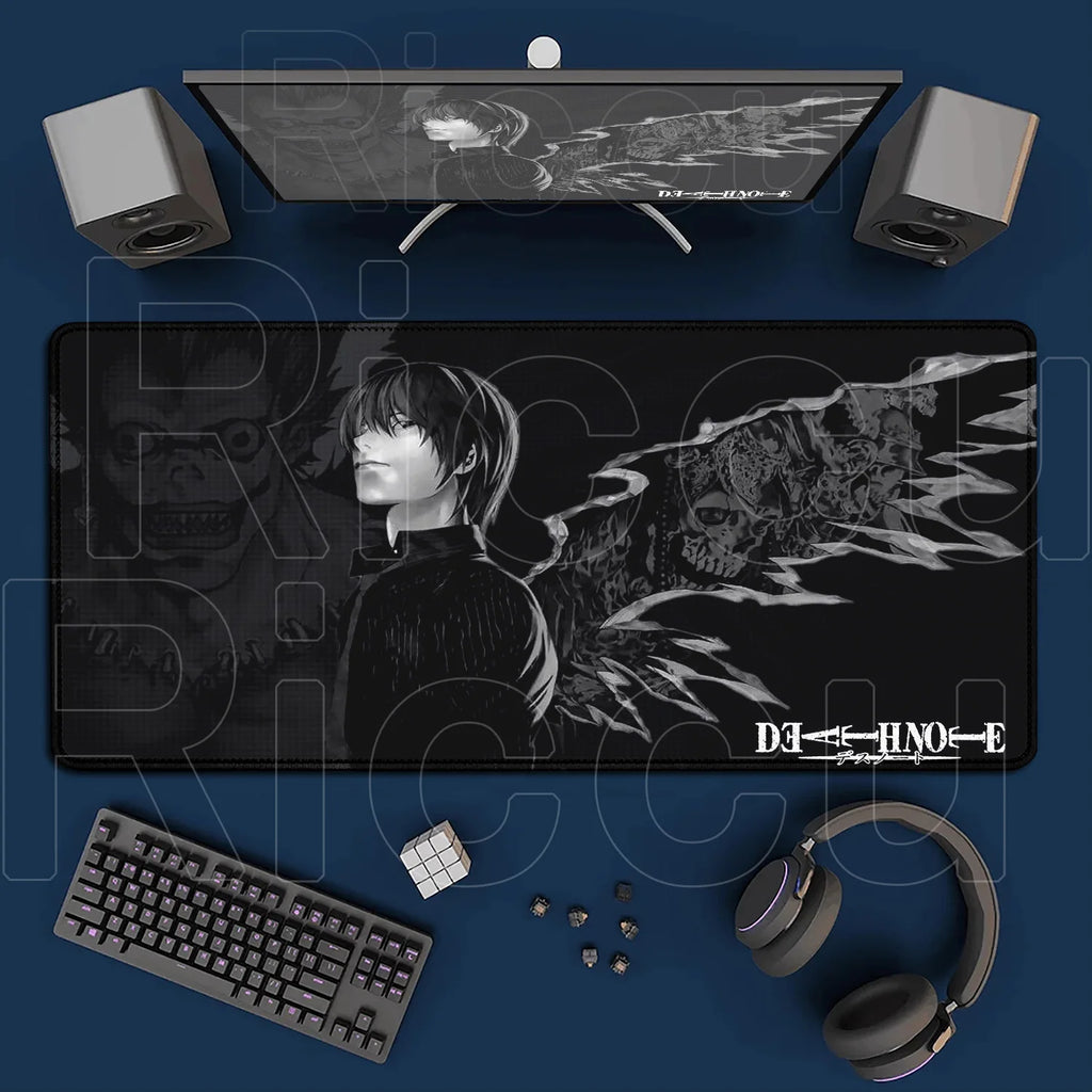 HD Printing New DEATH NOTE Mousepad Large Anime Mouse Pad XXL Oversized Gaming Keyboard Laptop Desk Mats PC Computer Accessories