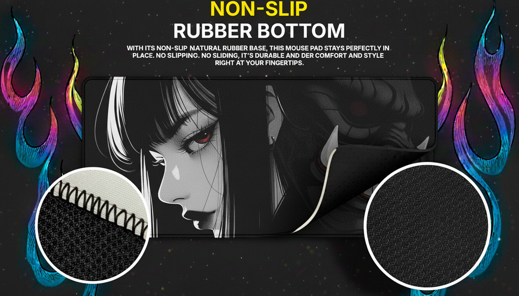 40x90cm Gaming Samurai Oni Mouse Pad Japan Mask Girl Deskmat Large Gamer Professional Premium Mousepad Speed Control Accessories