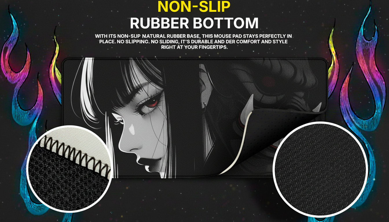 40x90cm Gaming Samurai Oni Mouse Pad Japan Mask Girl Deskmat Large Gamer Professional Premium Mousepad Speed Control Accessories