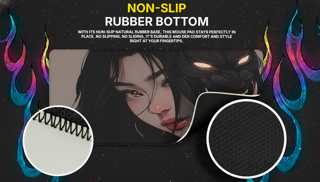 40x90cm Gaming Samurai Oni Mouse Pad Japan Mask Girl Deskmat Large Gamer Professional Premium Mousepad Speed Control Accessories