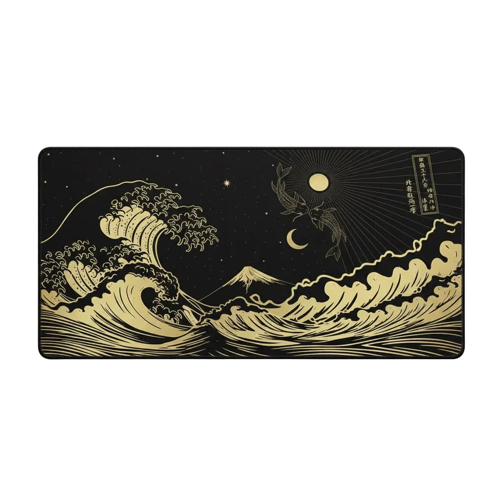 Computer Art Mouse Pad Japan The Great Wave of Kanagawa Large Gaming Mousepad Gamer XL Rubber Otaku Keyboard Pad Laptop Desk Mat