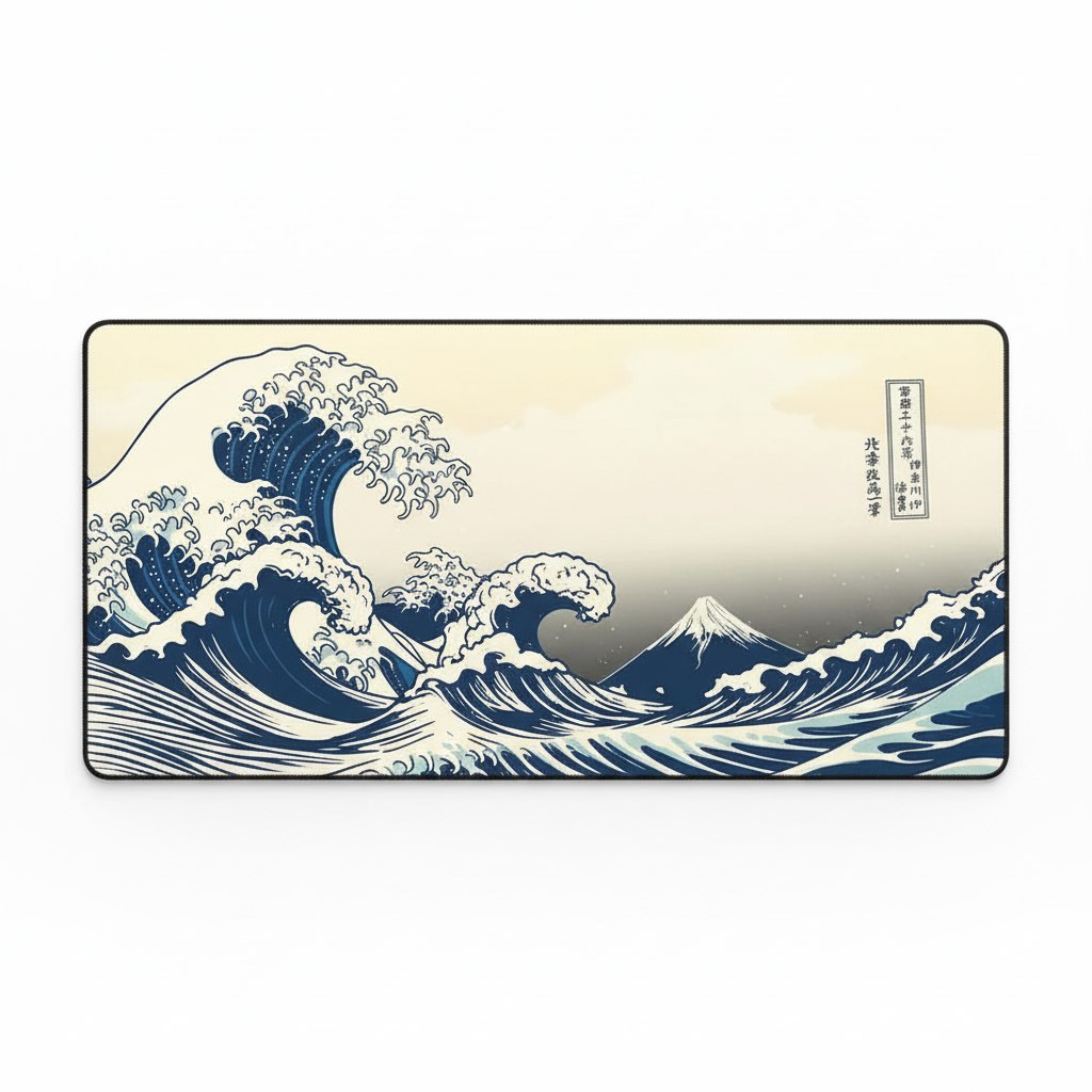Computer Art Mouse Pad Japan The Great Wave of Kanagawa Large Gaming Mousepad Gamer XL Rubber Otaku Keyboard Pad Laptop Desk Mat