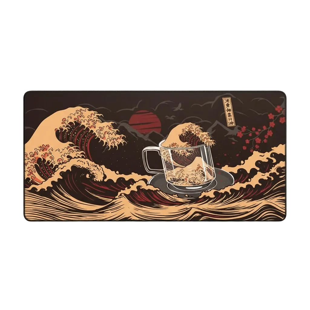 Computer Art Mouse Pad Japan The Great Wave of Kanagawa Large Gaming Mousepad Gamer XL Rubber Otaku Keyboard Pad Laptop Desk Mat